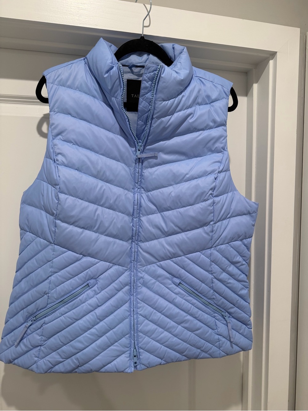 Talbots Blue Quilted Puffer Vest for Women- Size XL